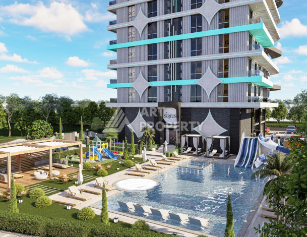 Новый инвистиционный проект на начальной стадии строительства в районе Махмутлар - Ракурс 4