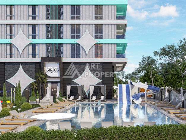 Новый инвистиционный проект на начальной стадии строительства в районе Махмутлар - Ракурс 5