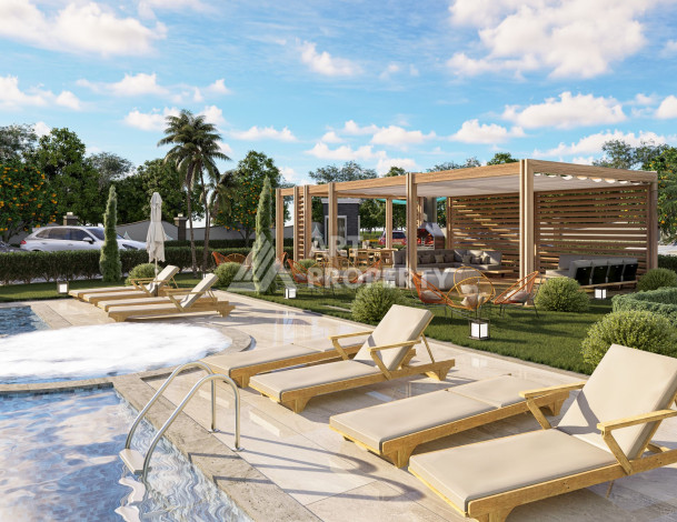 Новый инвистиционный проект на начальной стадии строительства в районе Махмутлар - Ракурс 6