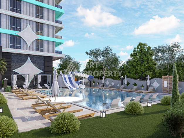 Новый инвистиционный проект на начальной стадии строительства в районе Махмутлар - Ракурс 7