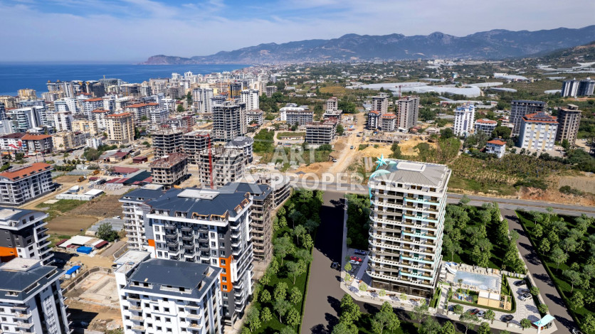 Новый инвистиционный проект на начальной стадии строительства в районе Махмутлар - Ракурс 18