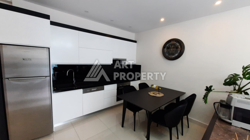 Меблированная квартира 1+1 от топового застройщика с полной инфраструктурой на берегу моря район Каргыджак - Ракурс 19