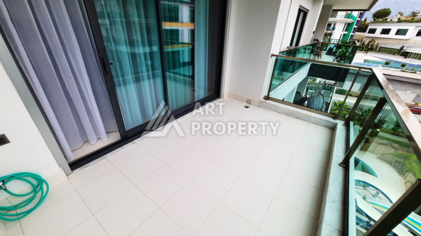 Меблированная квартира 1+1 от топового застройщика с полной инфраструктурой на берегу моря район Каргыджак - Ракурс 20