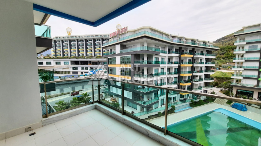 Меблированная квартира 1+1 от топового застройщика с полной инфраструктурой на берегу моря район Каргыджак - Ракурс 21