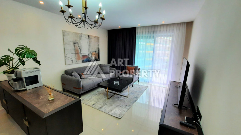 Меблированная квартира 1+1 от топового застройщика с полной инфраструктурой на берегу моря район Каргыджак - Ракурс 22