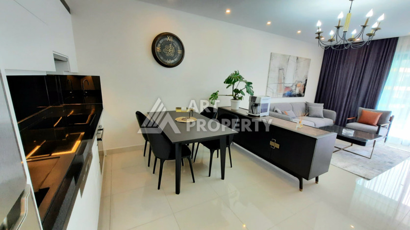 Меблированная квартира 1+1 от топового застройщика с полной инфраструктурой на берегу моря район Каргыджак - Ракурс 23