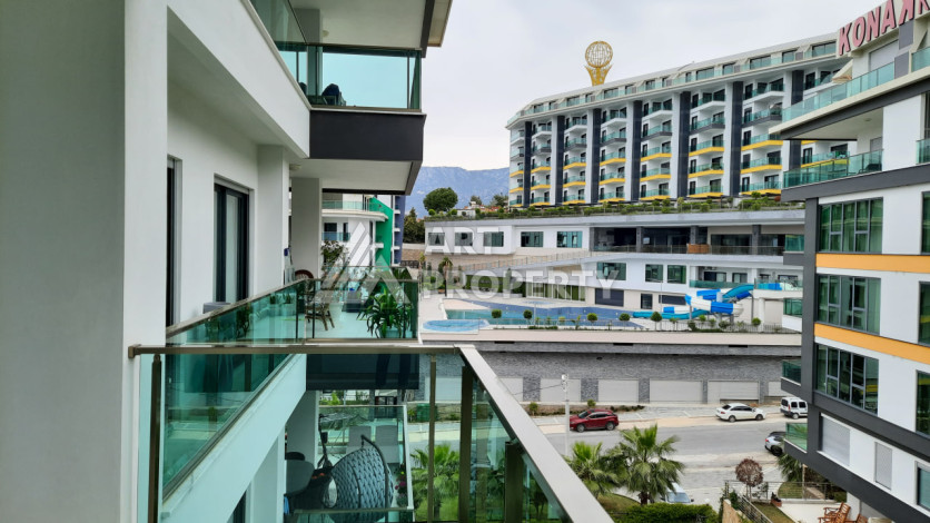 Меблированная квартира 1+1 от топового застройщика с полной инфраструктурой на берегу моря район Каргыджак - Ракурс 24