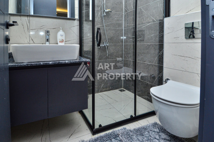 С мебелью и техникой квартира 1+1 в районе Оба - Ракурс 9