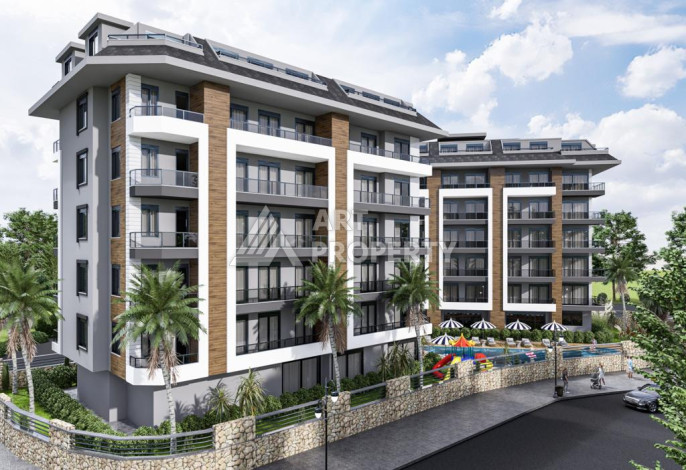 Квартира 1+1 в новом современном доме в районе Тосмур - Ракурс 3