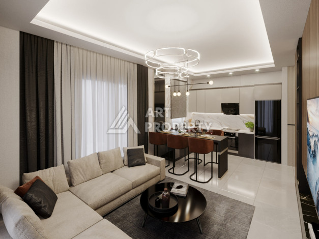 Квартира 1+1 в новом современном доме в районе Тосмур - Ракурс 4