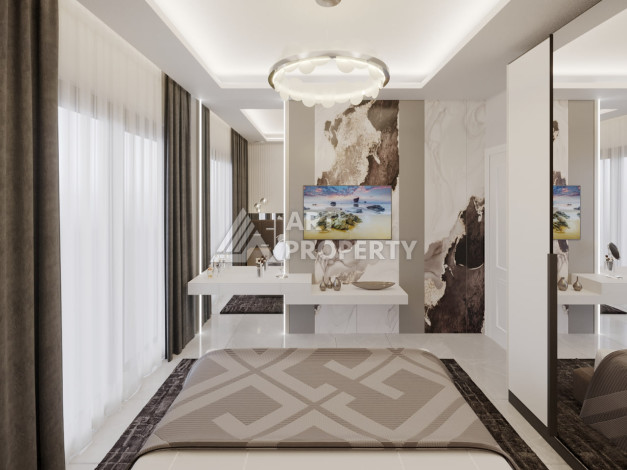 Квартира 1+1 в новом современном доме в районе Тосмур - Ракурс 9