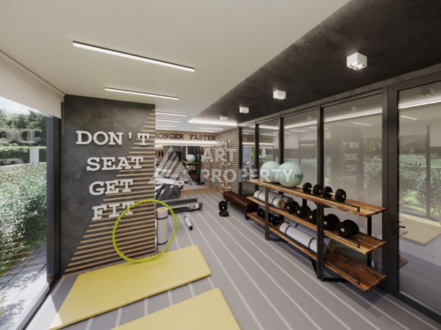 Квартира 1+1 в новом современном доме в районе Тосмур - Ракурс 12