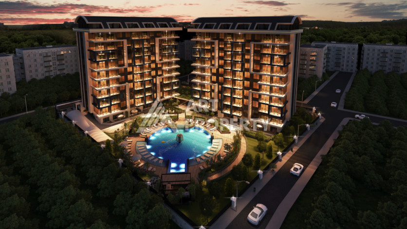 Финиш стройки и совсем новая квартира 1+1 в центре Аланьи - Ракурс 24