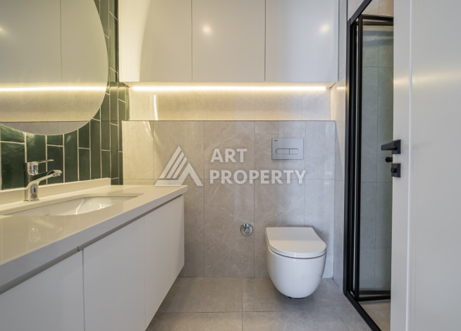 Стильные апартаменты 1+1 в районе пляжа Клеопатра центр Алании - Ракурс 15