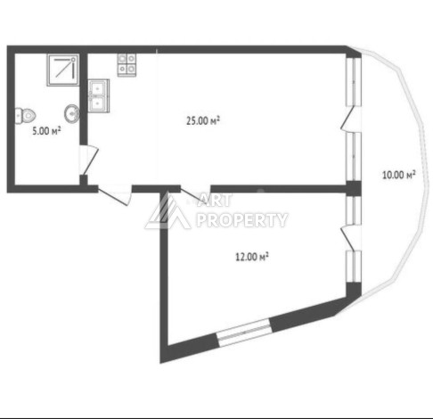 Горящее предложение! Квартира 1+1 в Махмутларе с мебелью по супер цене! - Ракурс 2