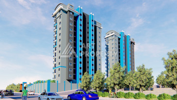 Новые апартаменты 1+1 в комплексе с пятизвездочной инфраструктурой в районе Махмутлар - Ракурс 10
