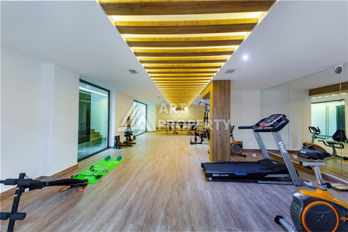 Двухуровневая меблированная квартира 2+1 с собственной инфраструктурой в центре Аланьи - Ракурс 7