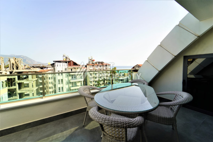 Двухуровневая меблированная квартира 2+1 с собственной инфраструктурой в центре Аланьи - Ракурс 27