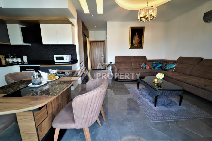 Двухуровневая меблированная квартира 2+1 с собственной инфраструктурой в центре Аланьи - Ракурс 30