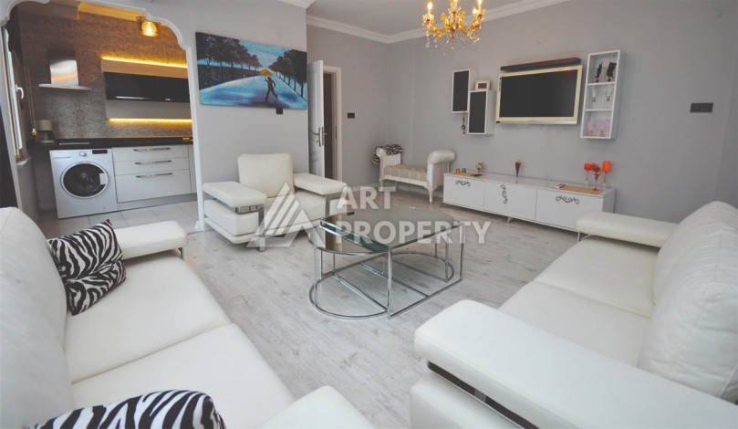 Большая 2+1 в районе пляжа Клеопатра в центре Алании - Ракурс 3