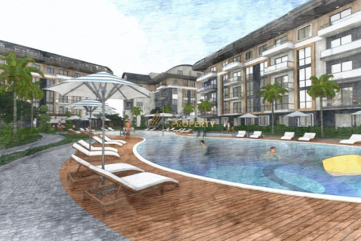 Шикарный новый проект на огромной площади в районе Оба, 50-197 м2 - Ракурс 9