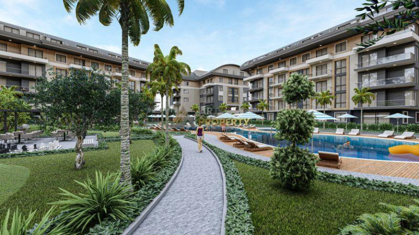 Шикарный новый проект на огромной площади в районе Оба, 50-197 м2 - Ракурс 15