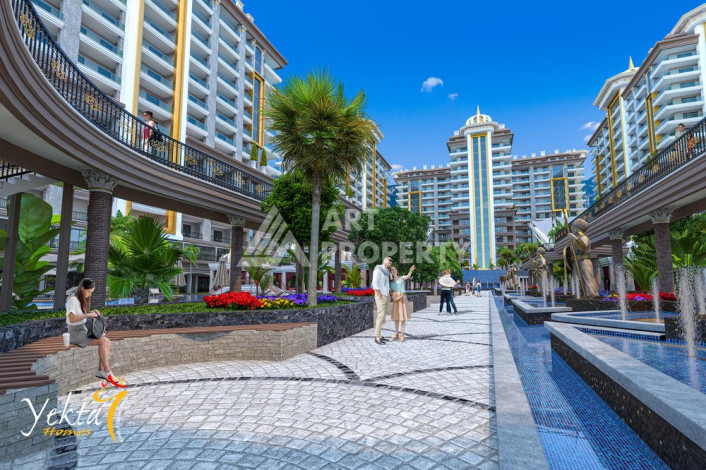 Премиальные апартаменты 1+1 в новом комплексе с полной инфраструктурой в районе Махмутлар - Ракурс 2