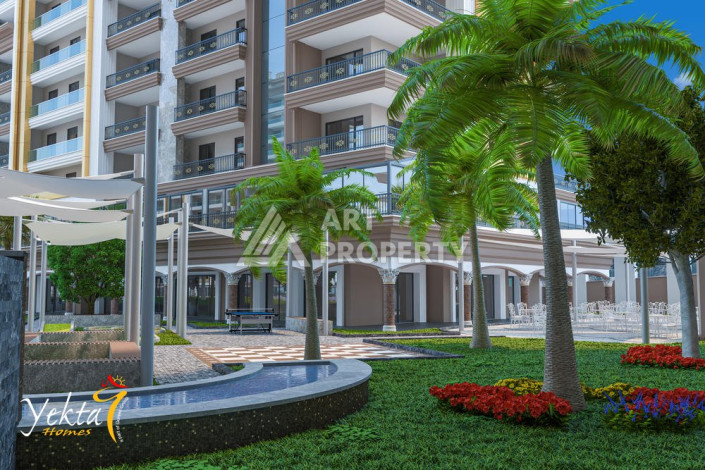 Премиальные апартаменты 1+1 в новом комплексе с полной инфраструктурой в районе Махмутлар - Ракурс 9