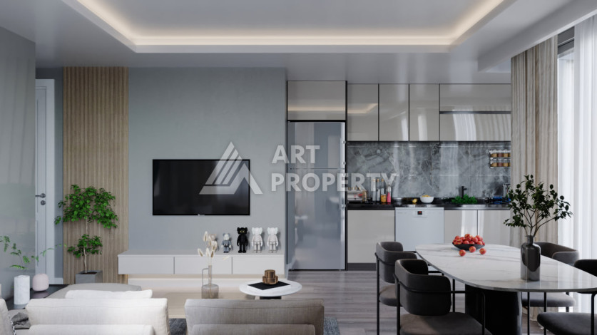 Квартира 1+1 в новом комплексе в центре Аланьи - Ракурс 3