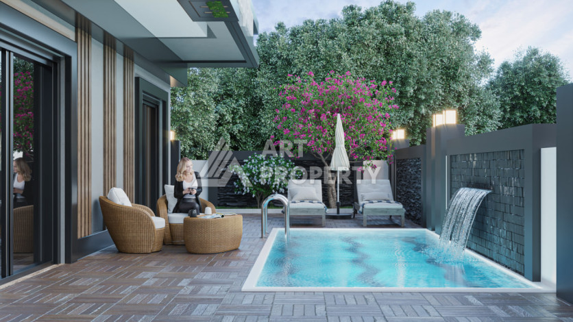 Квартира 1+1 в новом комплексе в центре Аланьи - Ракурс 6