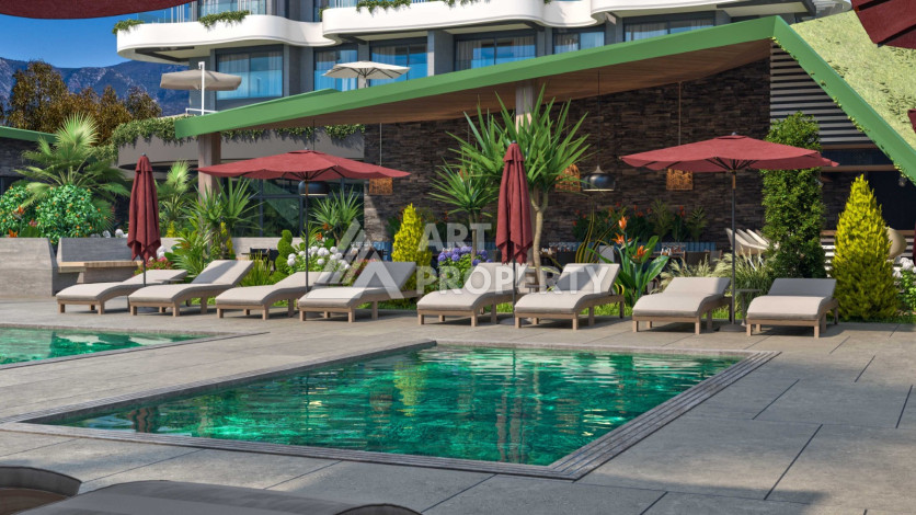 Апартаменты 2+1 в элитном районе Каргыджак - Ракурс 44