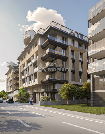 Новый комплекс с большими планировками квартир в самом центре Алании - Ракурс 2