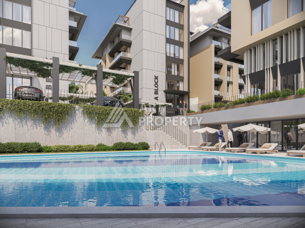 Новый комплекс с большими планировками квартир в самом центре Алании - Ракурс 3