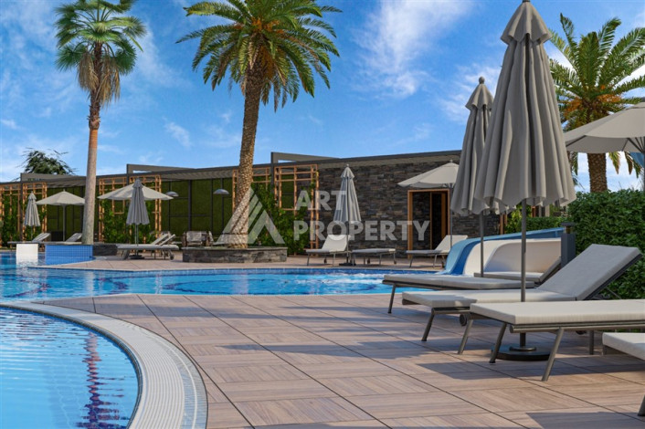 Элегантные апартаменты 1+1 в тихом районе Авсаллар - Ракурс 11