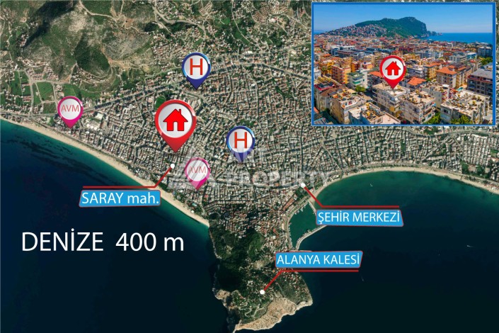 Квартира 3+1 идеальна для жизни в центре Аланьи - Ракурс 4