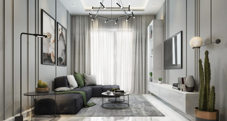 Прекрасный проект комплекса на завершающем этапе строительства с широкой инфраструктурой в центре района Оба, 45-229 м2 - Ракурс 4