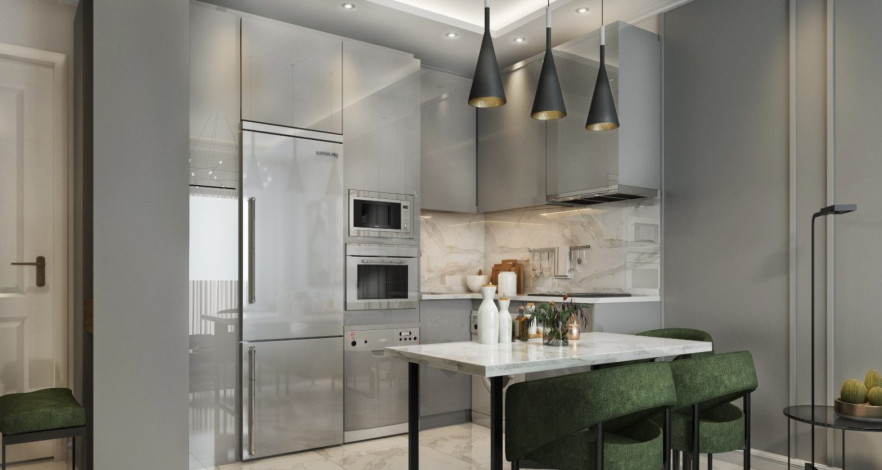 Прекрасный проект комплекса на завершающем этапе строительства с широкой инфраструктурой в центре района Оба, 45-229 м2 - Ракурс 5