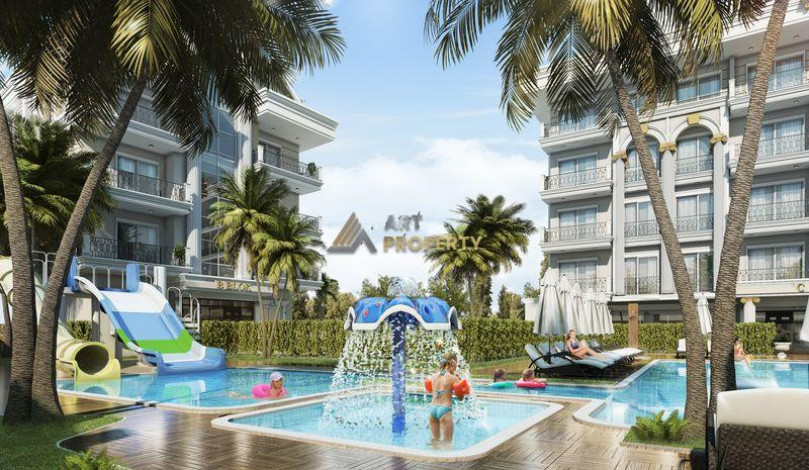 Прекрасный проект комплекса на завершающем этапе строительства с широкой инфраструктурой в центре района Оба, 45-229 м2 - Ракурс 7