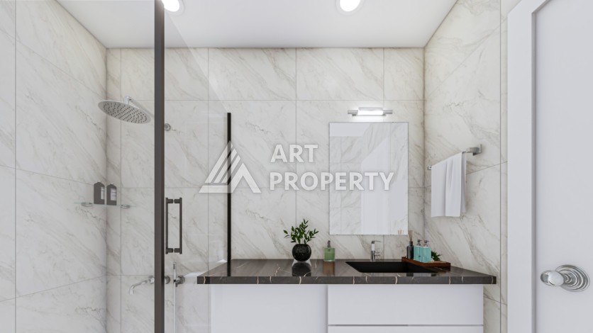 Две квартиры 1+1 от инвестора в зеленом районе Авсаллар - Ракурс 3