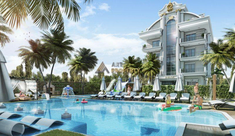 Прекрасный проект комплекса на завершающем этапе строительства с широкой инфраструктурой в центре района Оба, 45-229 м2 - Ракурс 9