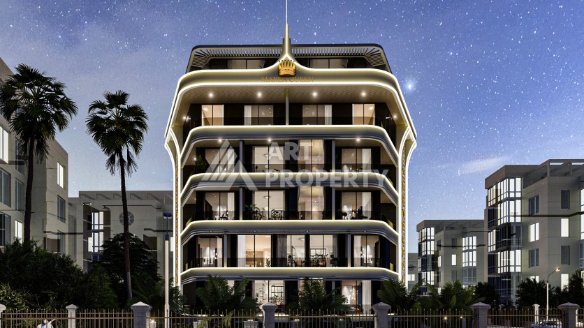 Новый стильный проект  в центре Алании - Ракурс 2