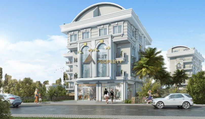 Прекрасный проект комплекса на завершающем этапе строительства с широкой инфраструктурой в центре района Оба, 45-229 м2 - Ракурс 13