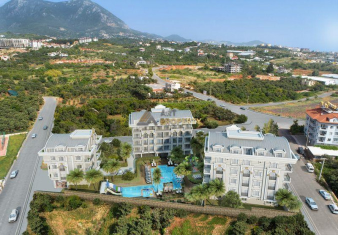 Прекрасный проект комплекса на завершающем этапе строительства с широкой инфраструктурой в центре района Оба, 45-229 м2 - Ракурс 14