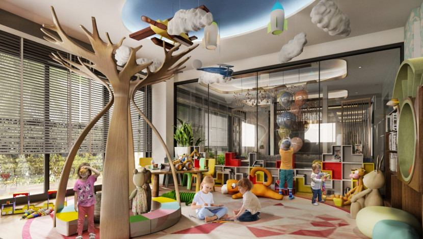 Прекрасный проект комплекса на завершающем этапе строительства с широкой инфраструктурой в центре района Оба, 45-229 м2 - Ракурс 18