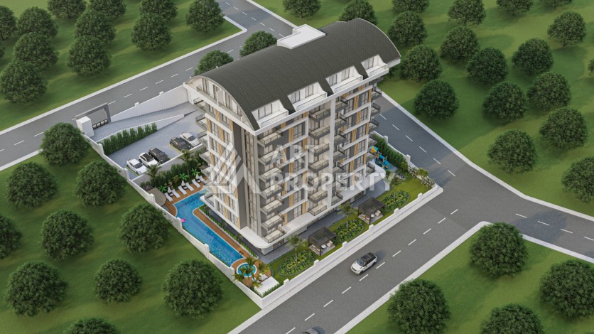 Строящийся эксклюзивный проект в Авсаллар - Ракурс 2