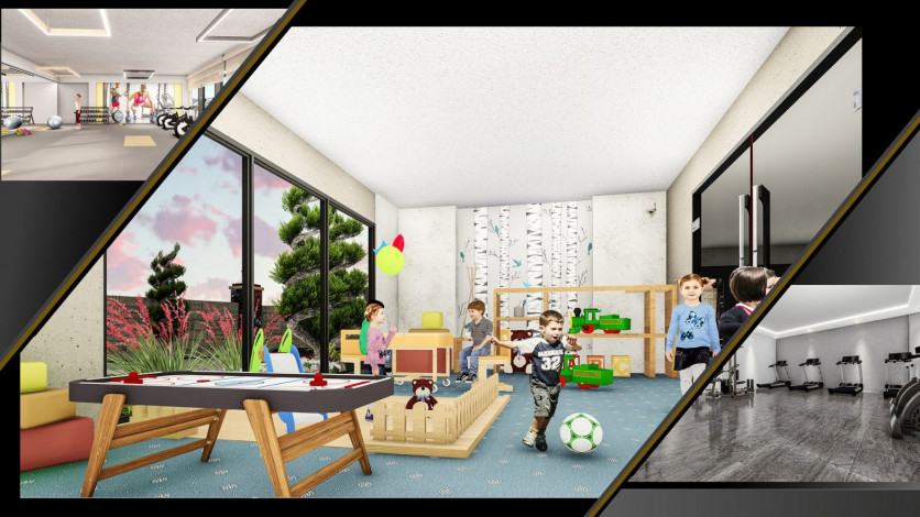 Квартиры 1+1 в новостроящемся комплексе с отельной инфраструктурой в Махмутларе, 56 м2 - Ракурс 12