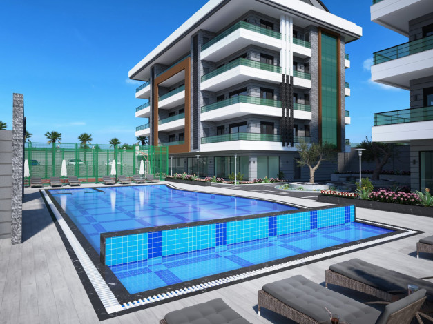 Проект в районе Оба различных планировок, 100-292 м2. - Ракурс 18