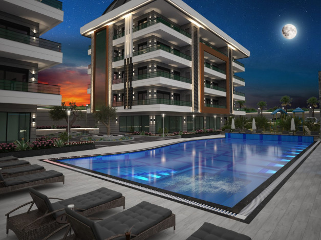 Проект в районе Оба различных планировок, 100-292 м2. - Ракурс 19