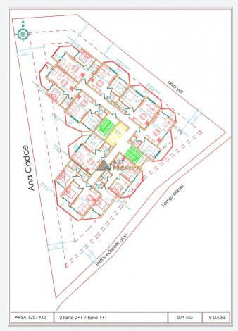 Стартует строительство нового проекта в 350 метрах от пляжа Средиземногоморя в районе Оба, 55-161 м2. - Ракурс 21