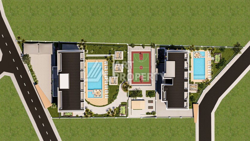 Горячее предожение квартир 1+1 в районе Демирташ - Ракурс 6